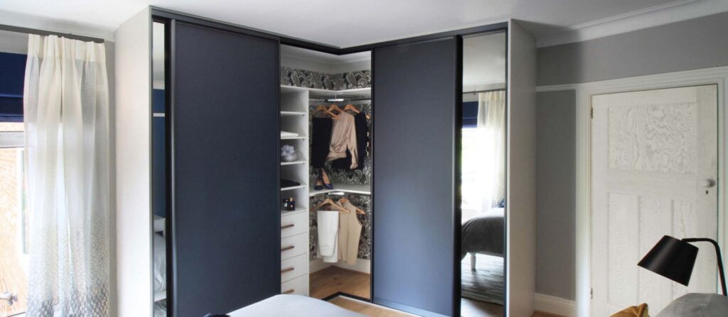 corner sliding wardrobe