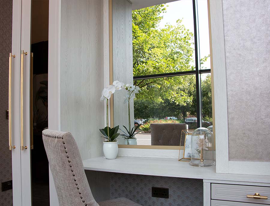 up close shot of dressing room in sliderobes dublin