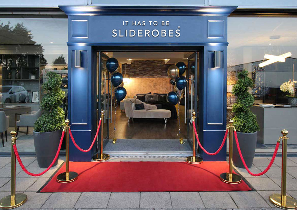 front of sliderobes showroom