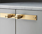 knob plate brass buster and punch handle