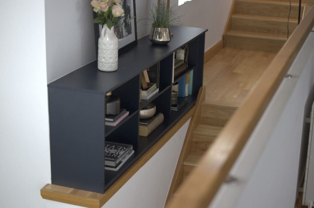 top of stairs fitted storage